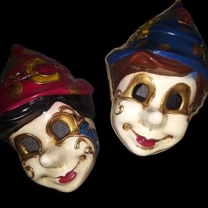 Vintage Venetian Pinnochio masks HTF
